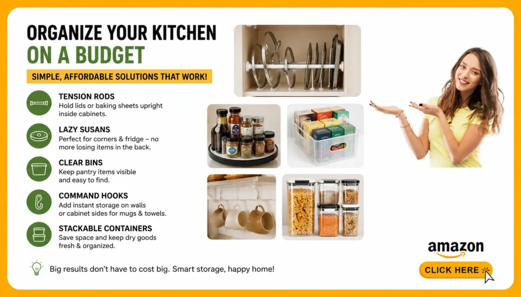 Organize your kitchen on a budget