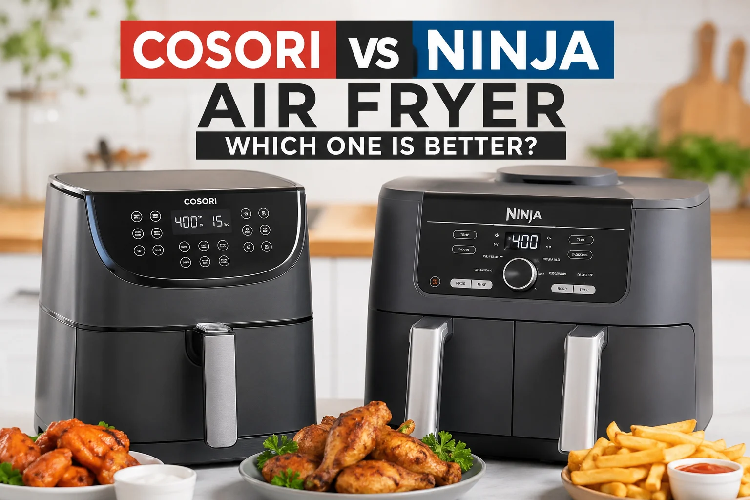 Cosori vs Ninja air fryer : Which is  best for Time and  Value Happy